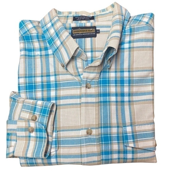 Panhandle Slim Other - 𝅺PANHANDLE Slim Fine Quality Western Wear Long Sleeve Shirt